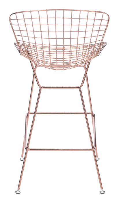 Wire Bar Chair (Set of 2) Rose Gold
