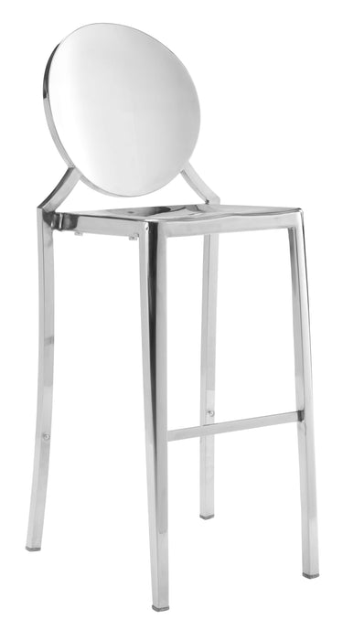 Eclipse Bar Chair (Set of 2) Stainless Steel