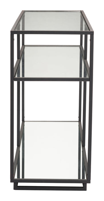 Kure Console Table Distressed Black