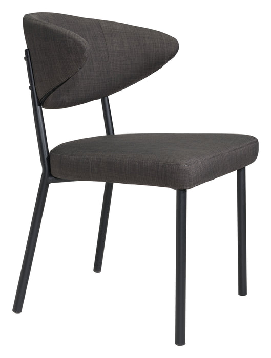 Pontus Dining Chair (Set of 2) Charcoal Gray