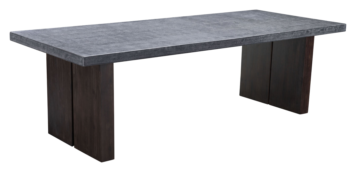 Windsor Dining Table Gray & Natural