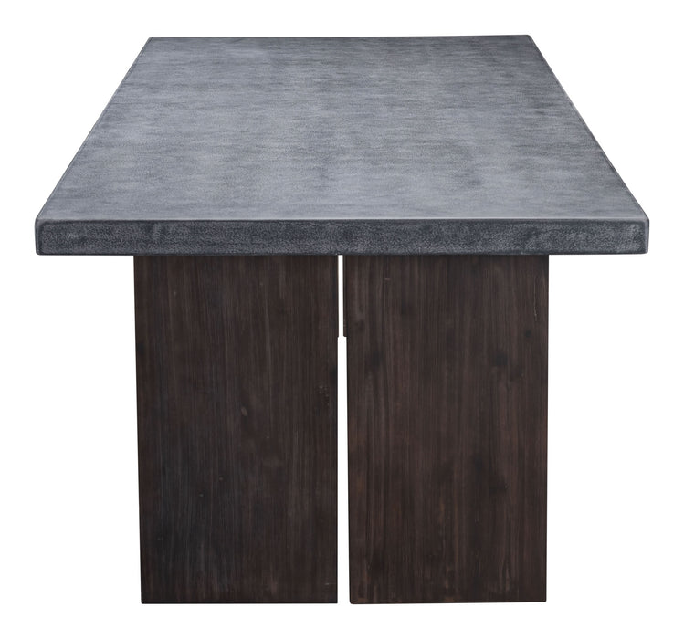 Windsor Dining Table Gray & Natural