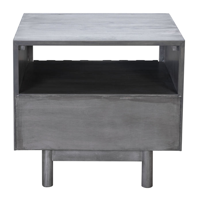 Raven End Table Gray