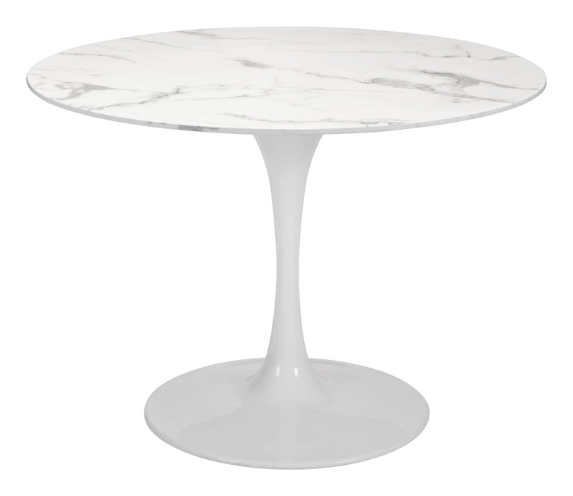Dylan Dining Table Gray & White