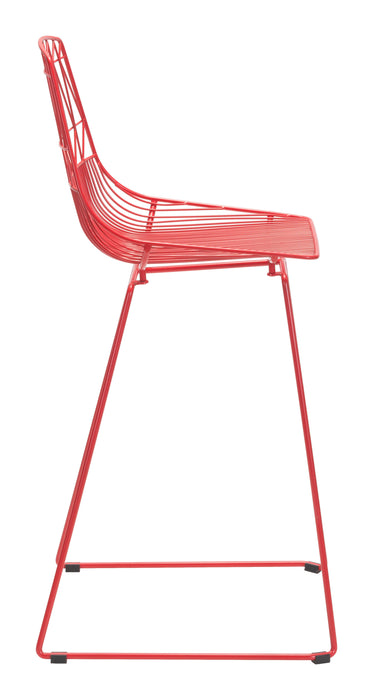 Brody Bar Chair (Set of 2) Red