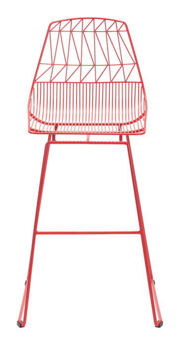 Brody Bar Chair (Set of 2) Red