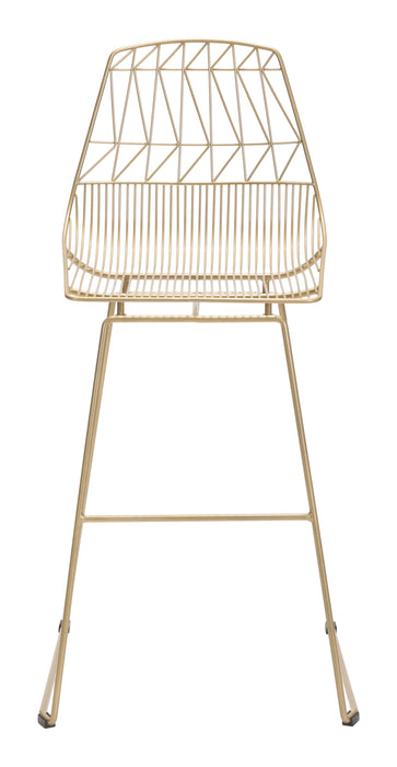 Brody Bar Chair (Set of 2) Gold