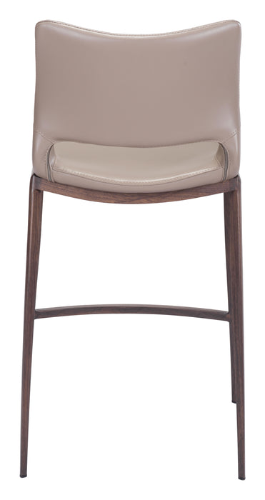 Ace Counter Chair (Set of 2) Gray & Walnut
