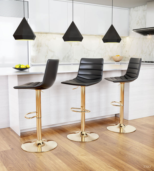 Prima Bar Chair Black & Gold