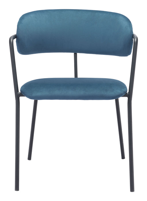 Emrys Dining Chair (Set of 2) Blue & Black