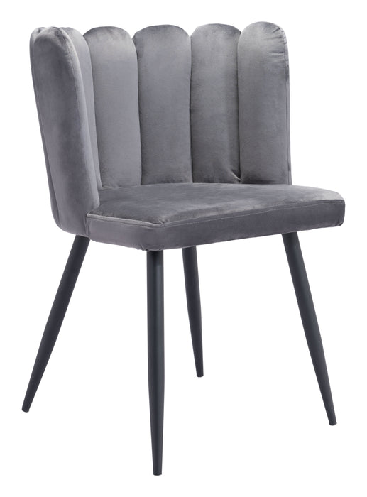 Adele Dining Chair (Set of 2) Dark Gray