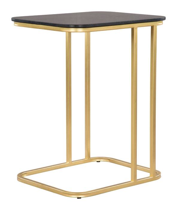 Alma C-Side Table Black & Gold