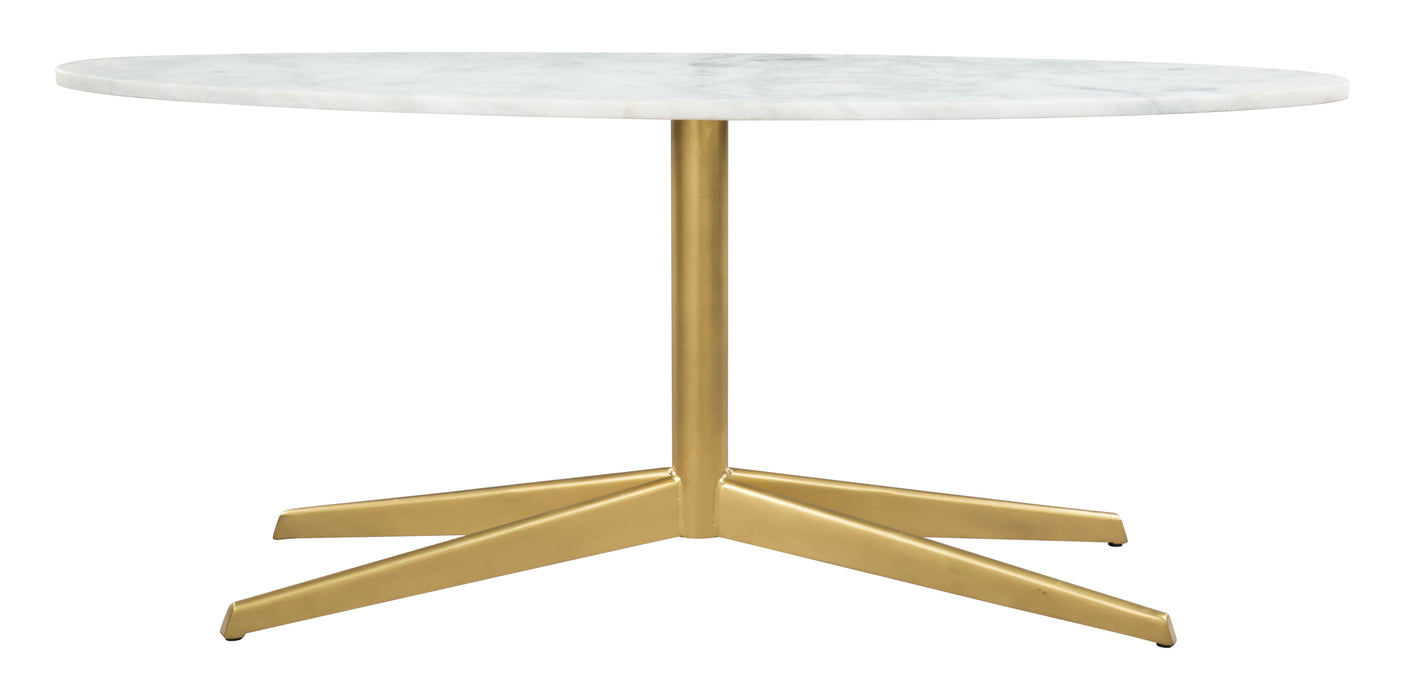 Parker Coffee Table White & Gold
