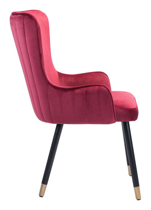 Paulette Accent Chair Red