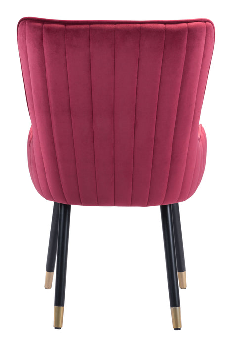 Paulette Accent Chair Red