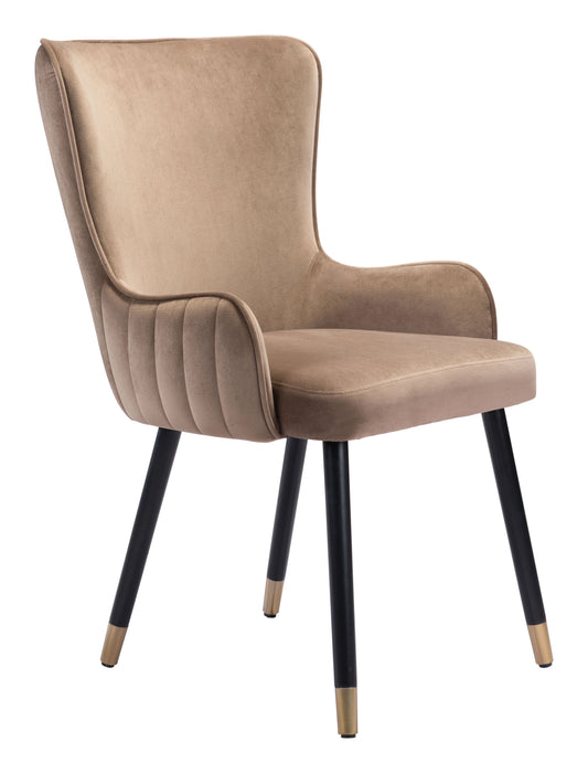 Paulette Accent Chair Brown