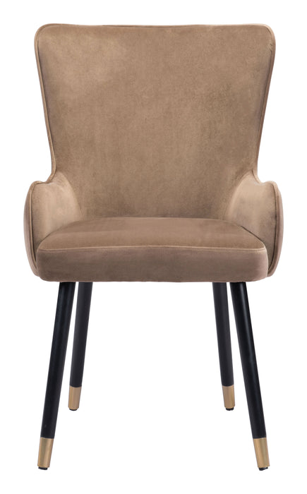 Paulette Accent Chair Brown