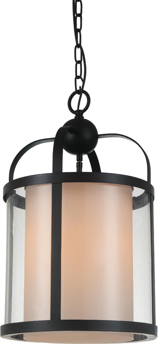1 Light Candle Mini Pendant with Oil Rubbed Brown finish