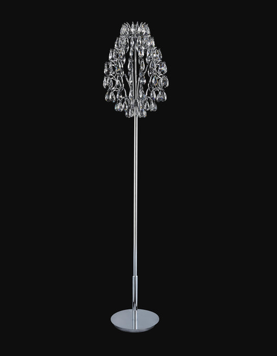8 Light Floor Lamp with Chrome finish