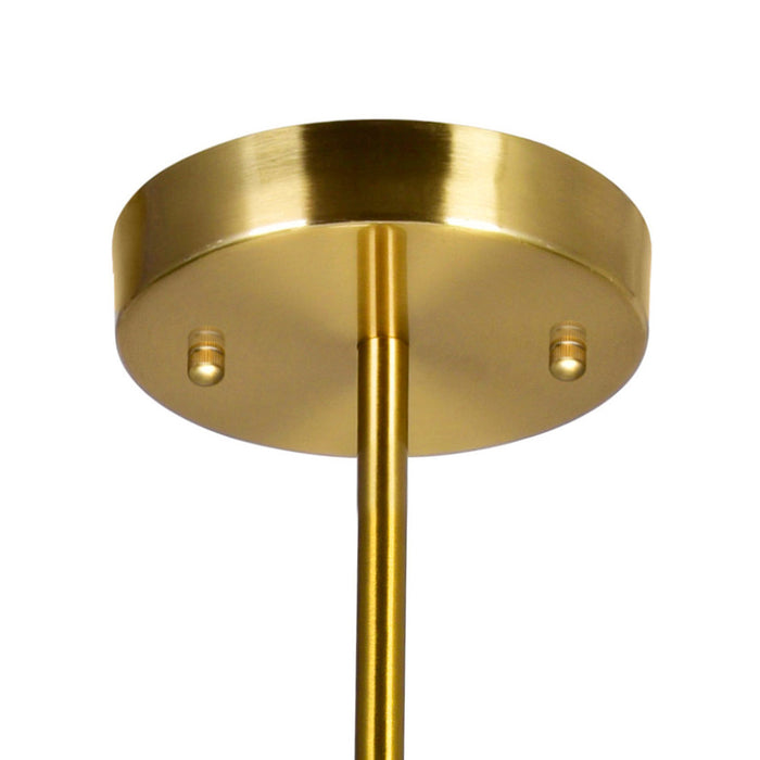 1 Light Mini Pendant with Brass Finish