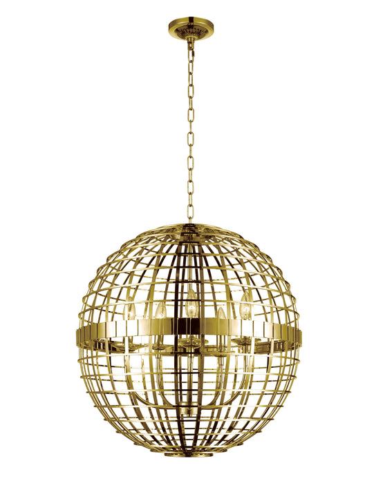 5 Light Chandelier with Gold finish