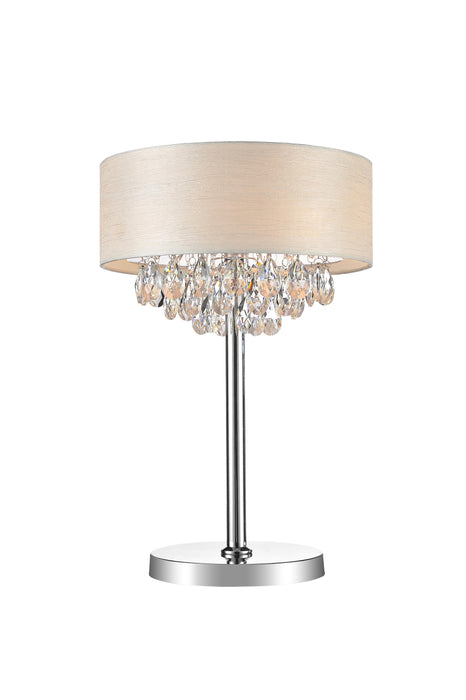 3 Light Table Lamp with Chrome finish
