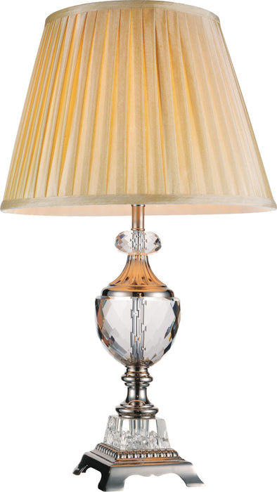 1 Light Table Lamp with Brushed Nickel finish