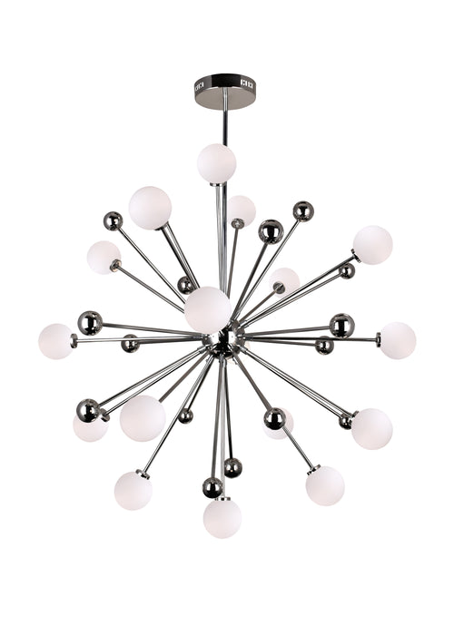 17 Light Chandelier with Polished Nickel Finish