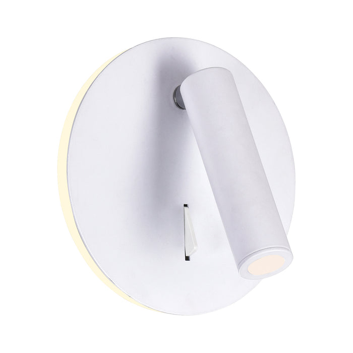 LED Sconce with Matte White Finish