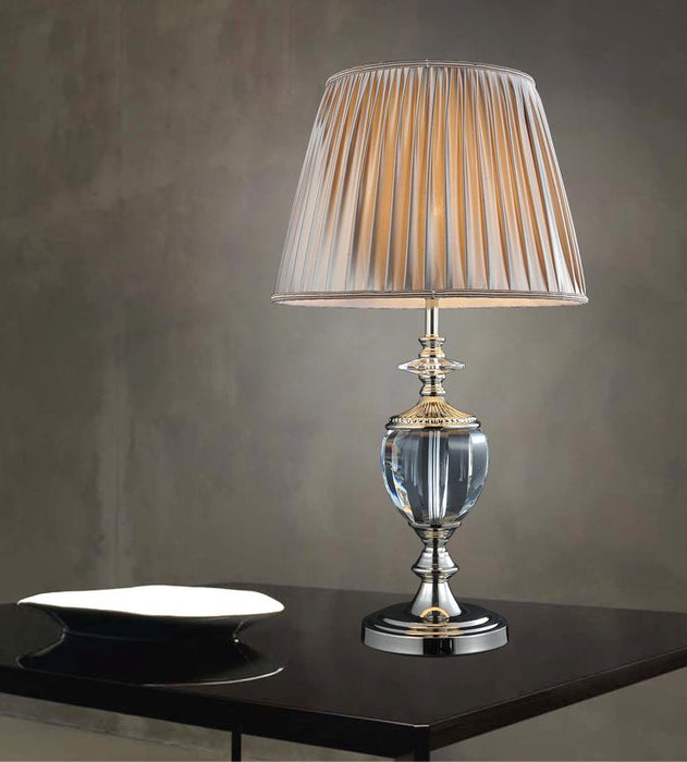 1 Light Table Lamp with Silver finish