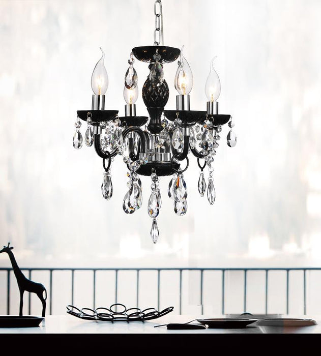 4 Light Up Chandelier with Chrome finish