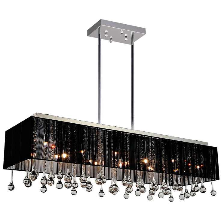 17 Light Drum Shade Chandelier with Chrome finish