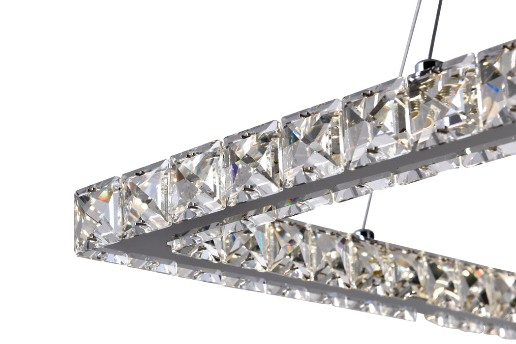 LED Chandelier with Chrome finish