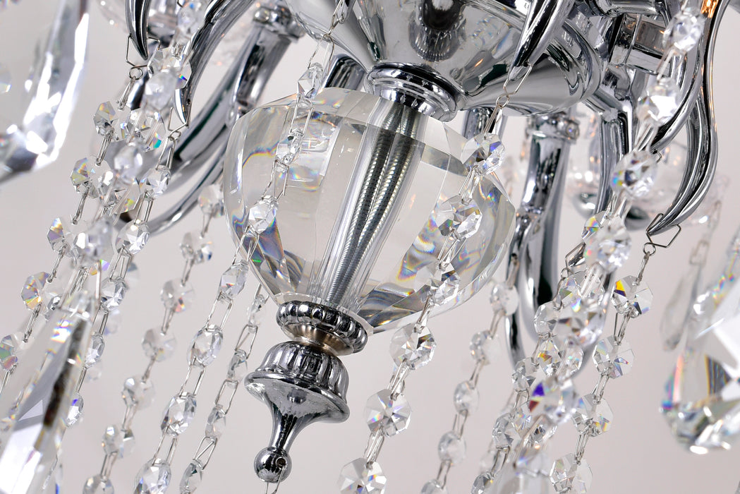 15 Light Up Chandelier with Chrome finish
