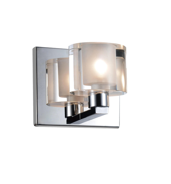 1 Light Wall Sconce with Chrome finish
