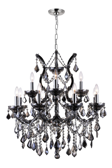 13 Light Up Chandelier with Chrome finish
