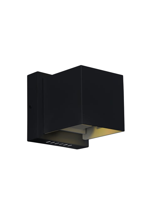 LED Wall Sconce with Black Finish