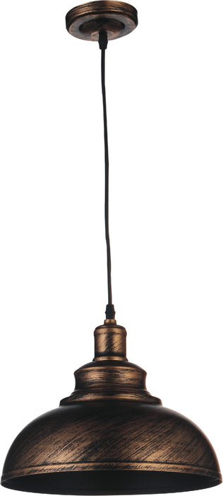 1 Light Down Mini Pendant with Antique Copper finish