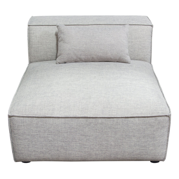 Vice Armless Chair in Barley Fabric by Diamond Sofa