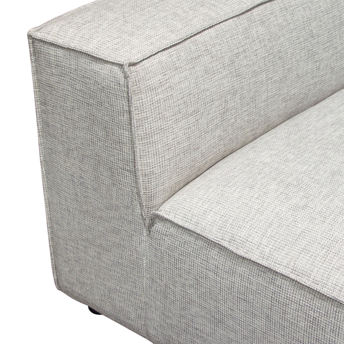 Vice Armless Chair in Barley Fabric by Diamond Sofa