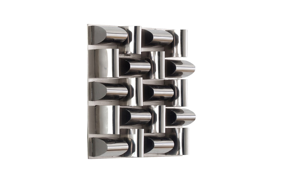 Arete Wall Tile, Stainless Steel
