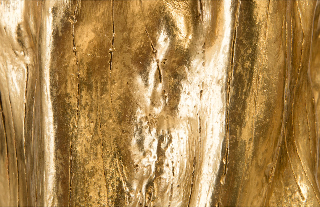 Log Trivet, Gold Leaf