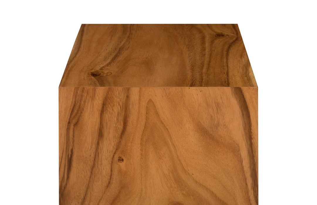 Origins Pedestal, Small, Mitered Chamcha Wood, Natural