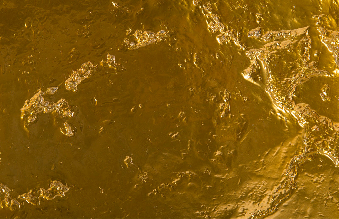 Slate Pedestal, Large, Liquid Gold