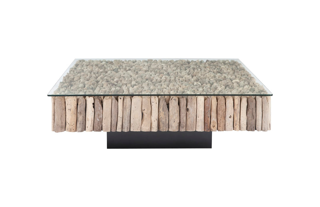Manhattan Coffee Table, Square, with Glass