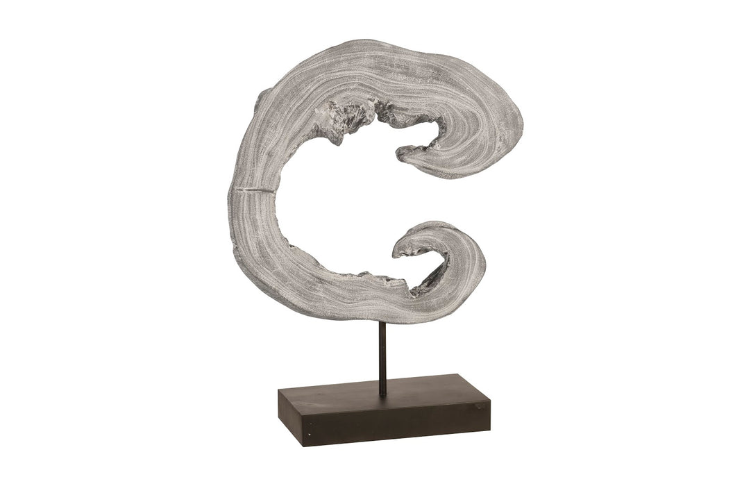 Creature Sculpture on Stand, Grey Stone