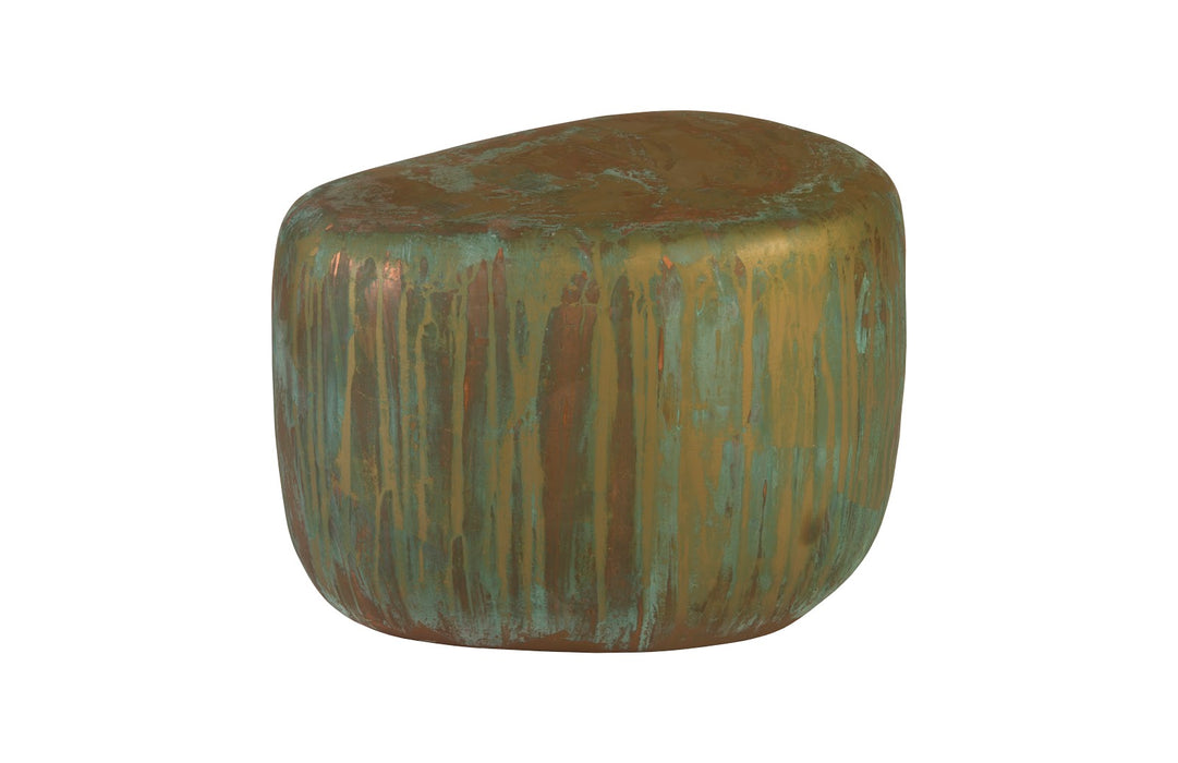 Wedge End Table, Lichen Finish