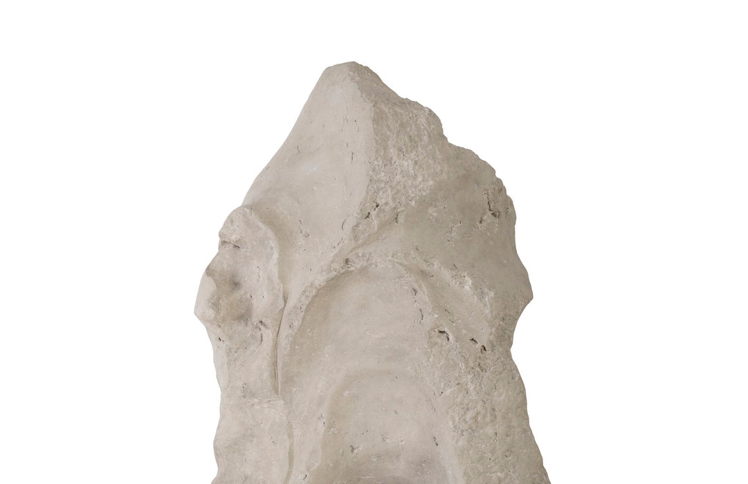 Colossal Cast Stone Sculpture, Single Hole, Roman Stone