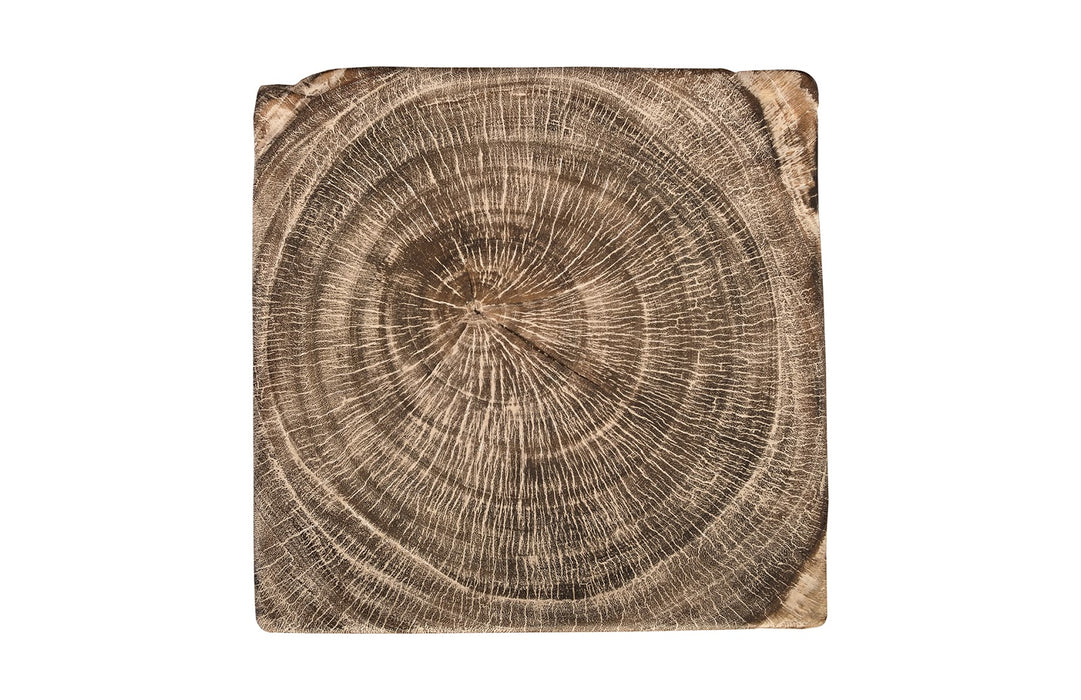 Grey Stone Side Table, Chamcha Wood