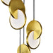 LED Pendant with Brushed Brass Finish